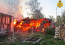 В Починковском районе cгорели две дачи