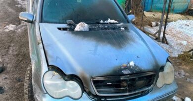 В Сафоново горел автомобиль